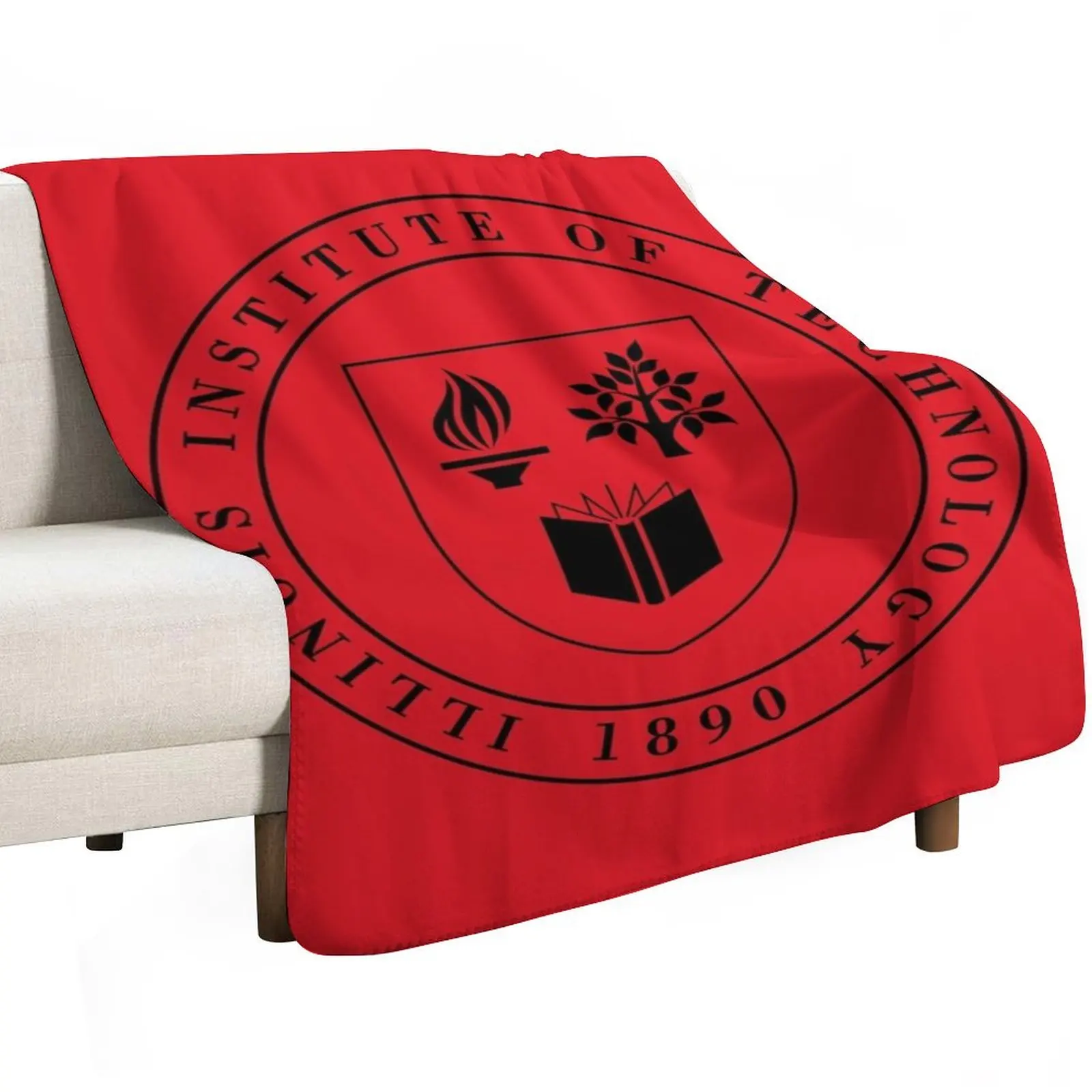 Illinois Institute of Technology College Throw Blanket Camping Kid'S Plaid Decoratives Soft Baby Blankets