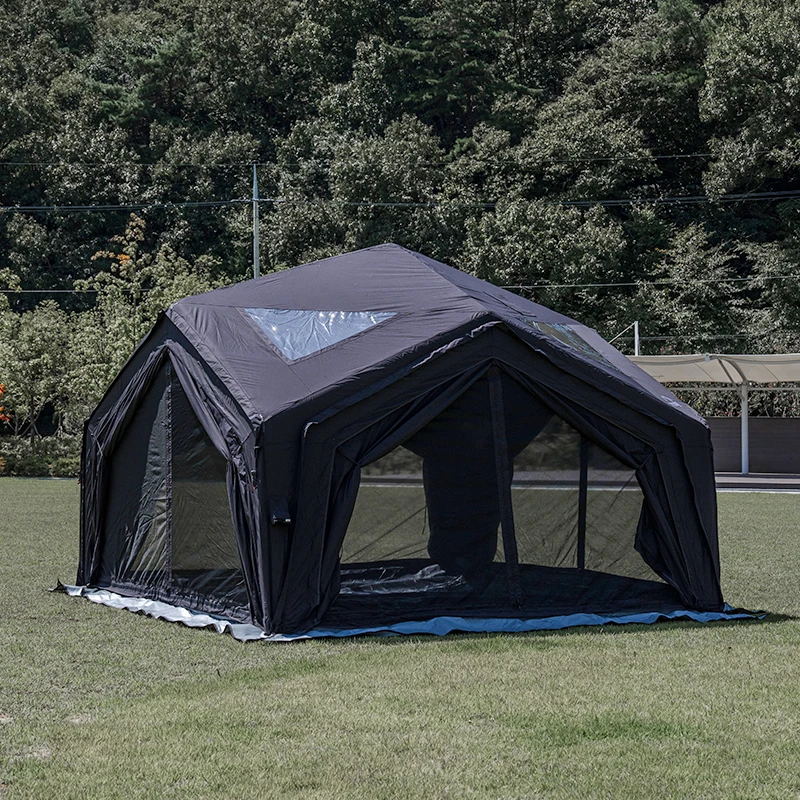 

Надувная палатка-шатер Hub Station Air Tent - черная, для кемпинга, на 3-5 человек, всесезонная, роскошная, уникальная, портативная, для активного отдыха на природе