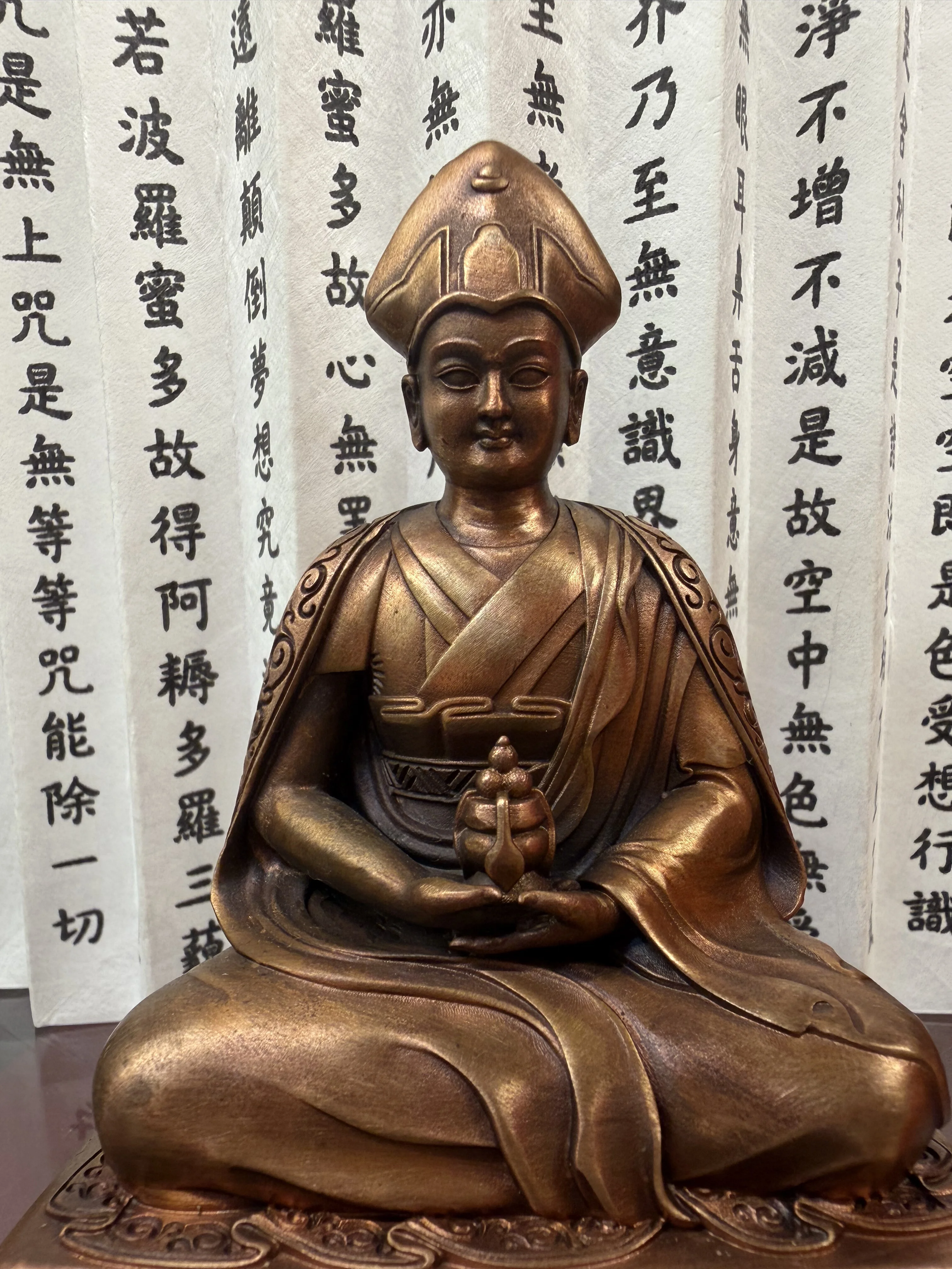 Guru Ningma Dorzhiqin Pure Copper Boutique Buddha Statue 10cm