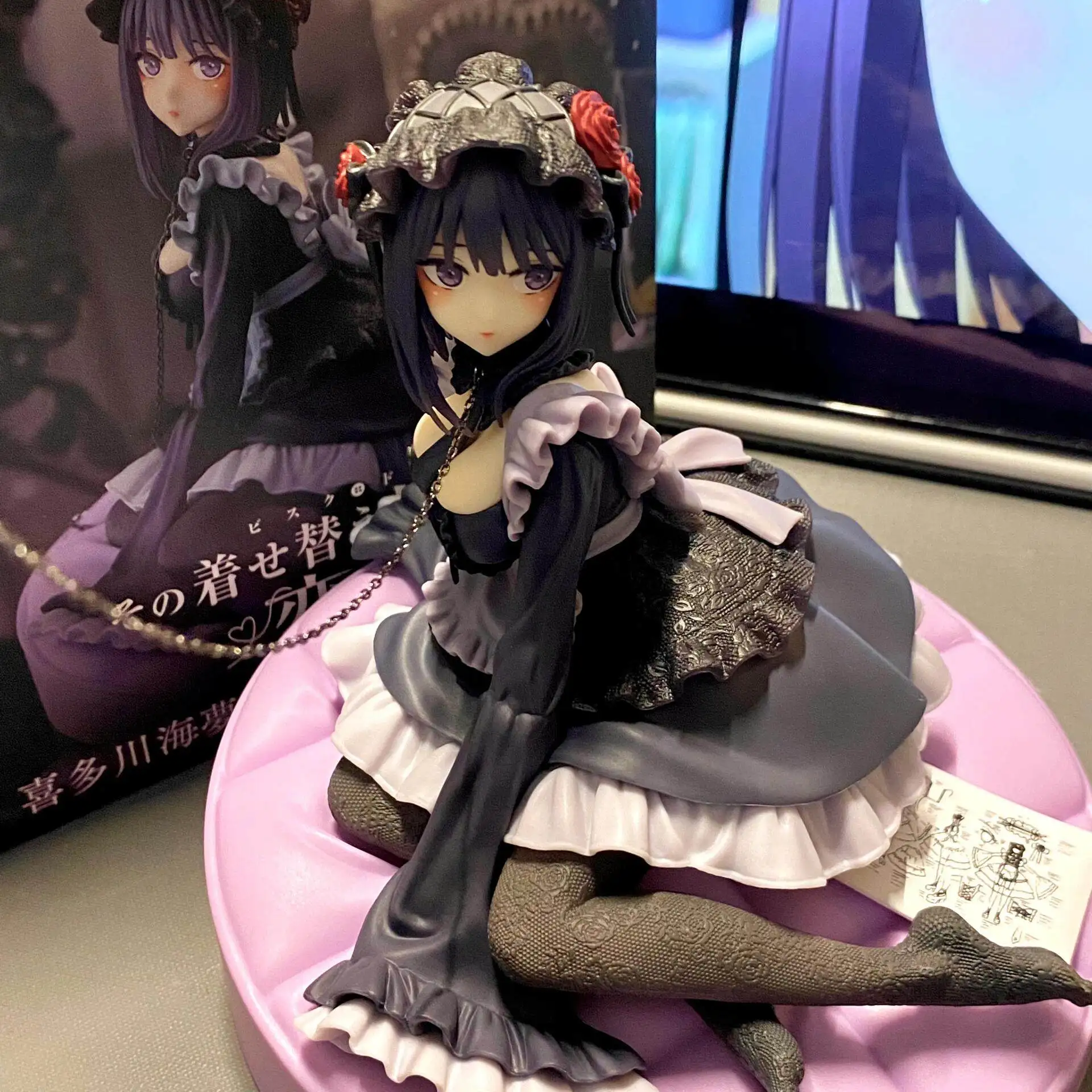 My Dress-Up Darling Anime-Figur Kitagawa Marin Schwarzes Dienstmädchen-Outfit Actionfigur Shizuku Kuroe Sammlerstück Modellfigur