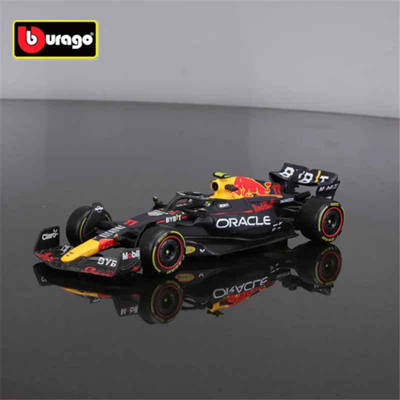 Bburago 1:43 F1 2023 Champion 1# Verstappen Red Bull Racing RB19 #11 Perez Formula One Alloy Diecast SuperCar Model Kid Toy Gift