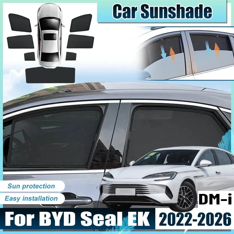 For BYD Seal Accessories DM EK 2022-2026 2023 2024 2025 Car Window SunShade Cover light Shield Baffle Screen Parasol Sun Baffle