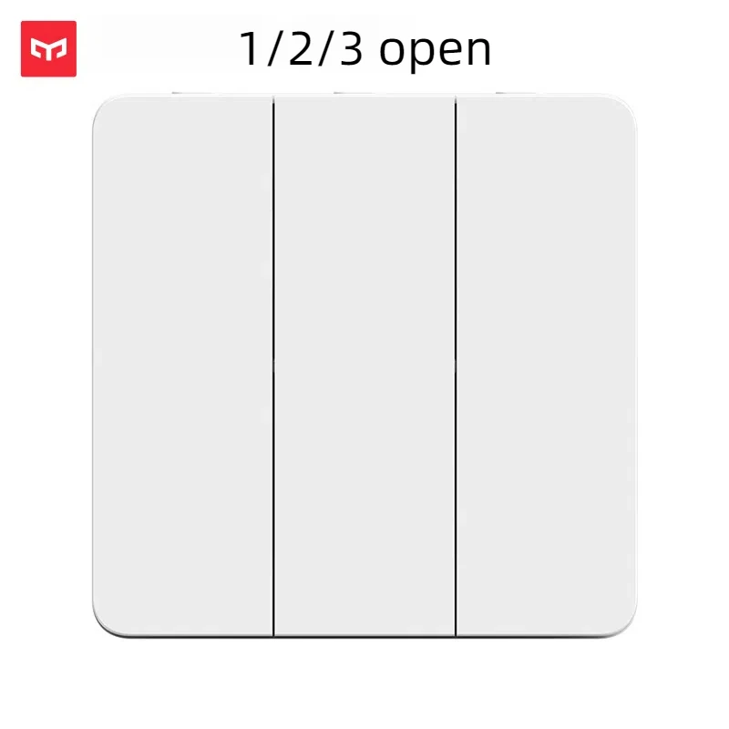 

Yeelight Lingdong настенный переключатель, панель с самоотскоком, 2 направления, два режима 1/2/3 для умной лампы и нормального света, 250 В, 16 А