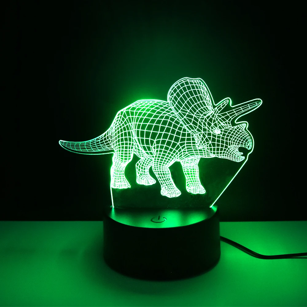 LED Dinosaurus Nachtlampje 16 Kleuren Lamp Afstandsbediening Touch Mood Lampen Kinderkamer Kinderkamer Decor Verjaardagscadeaus voor Jongens Meisjes ​