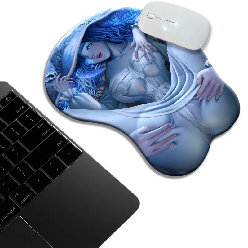 Blister Packed Nfsw Ranni Ass Mouse Pad Anime Desk Mat vaginal Gamer butt with Wrist Rest - Image 2