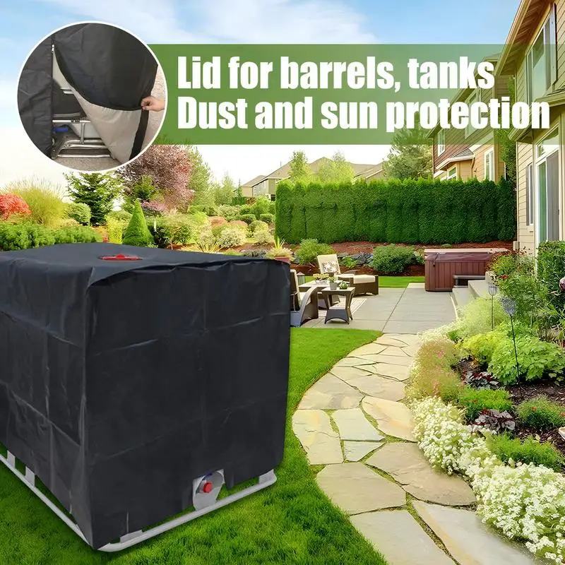 

Крышка резервуара для воды 264 галлона, уличная сумка-тоут, сверхмощная защитная ткань Оксфорд 210D для сада, уличного полива