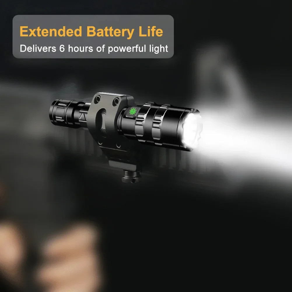 Ultra-long Range Multifunctional Tactical Flashlight High Power LED USB Rechargeable Bright Light Outdoor Portable Waterproof