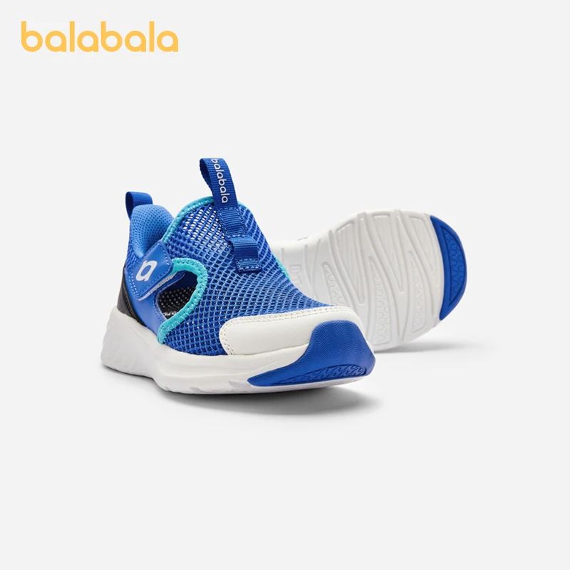 Balabala Kids Sports Shoes Boys Girls Breathable Shoes 2024 Summer New Lightweight Breathable Mesh Shoes