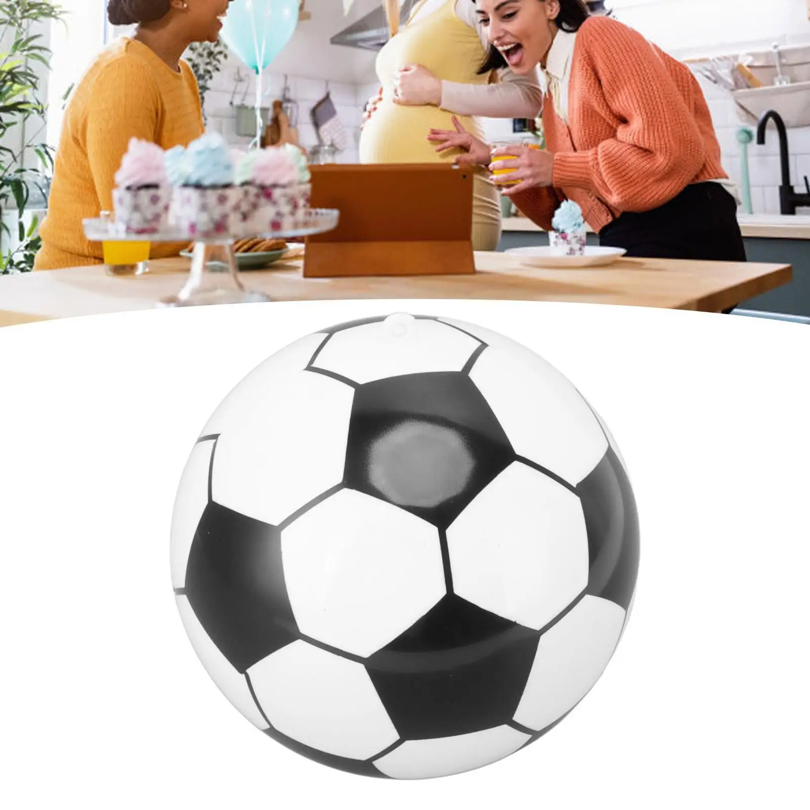 Blue Powder Gender Reveal Football - Baby Boy Girl Shower Soccer Ball for Celebrations