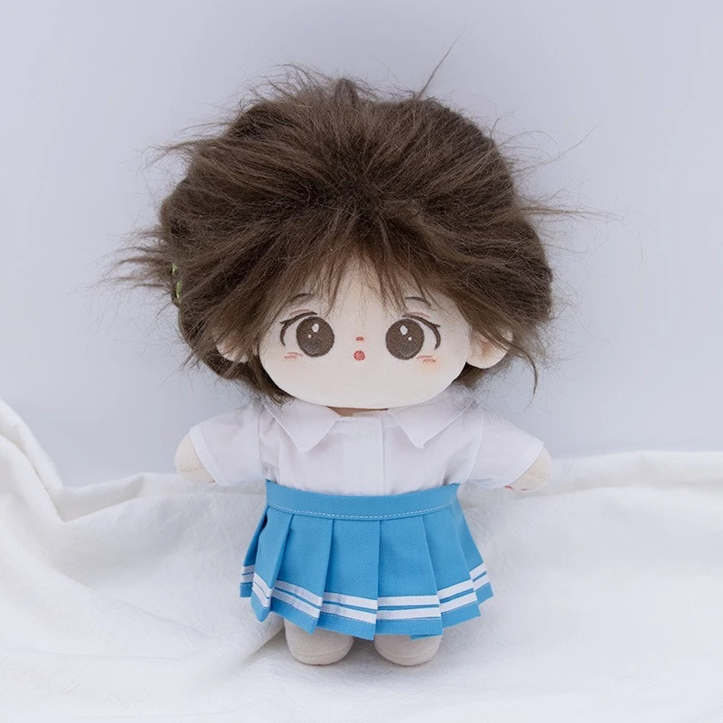작은 선물 귀여운 주름치마 20cm 면 인형 패셔너블하고 아름다운 Kpop 플러시 인형 의류 고품질 인형 액세서리