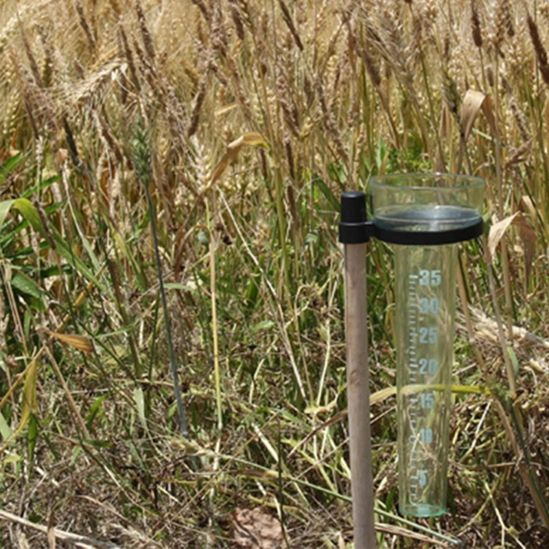 35mm Capacity Rain Gauge Measure Plastic Tube Udometer Easy to Read for Outdoor Garden Yard 9.5 inches