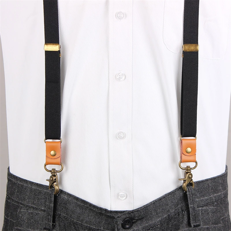 Vintage Men\'s Suspenders New 3 Hooks Suspenders Man For Pants Casual Mens Trouser Suspenders Fashion Adjustable Women\'s Braces