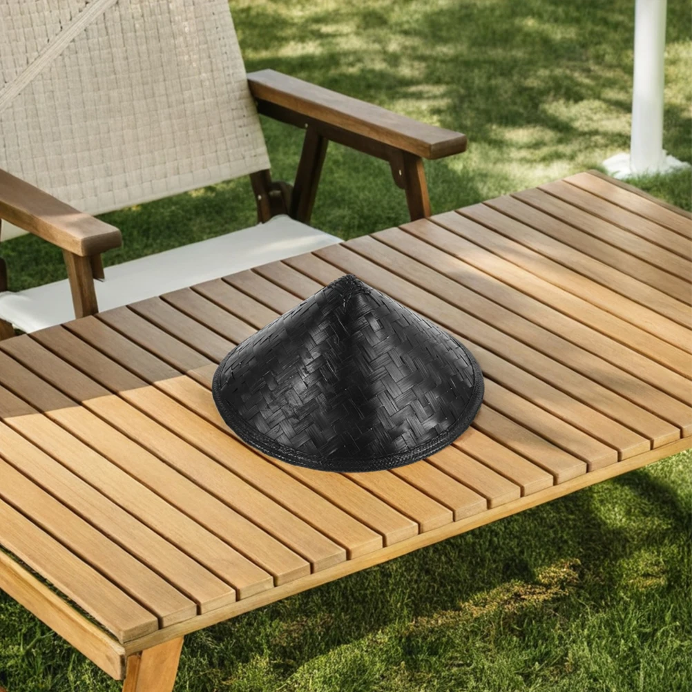 

2Pcs Bamboo Hat Chinese Wedding Cosplay Costume Headwear Samurai Knight Adjustable Straw Cone Oriental Halloween Party Hats
