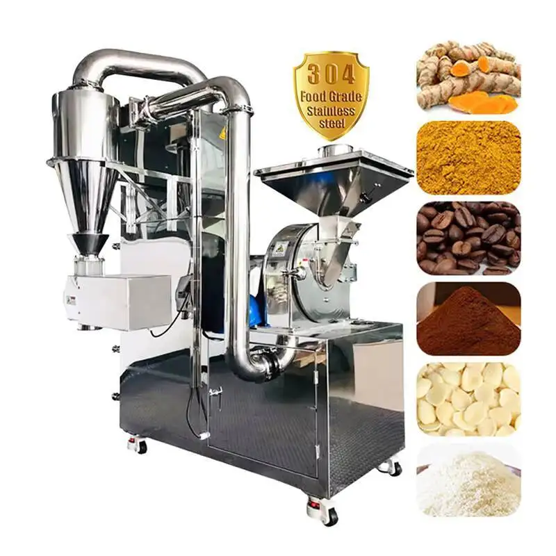 

Top Quality Chili Pepper Powder Grinder Crusher Universal Puerizer Spice Crushing Grinding Hine With Dust Collector