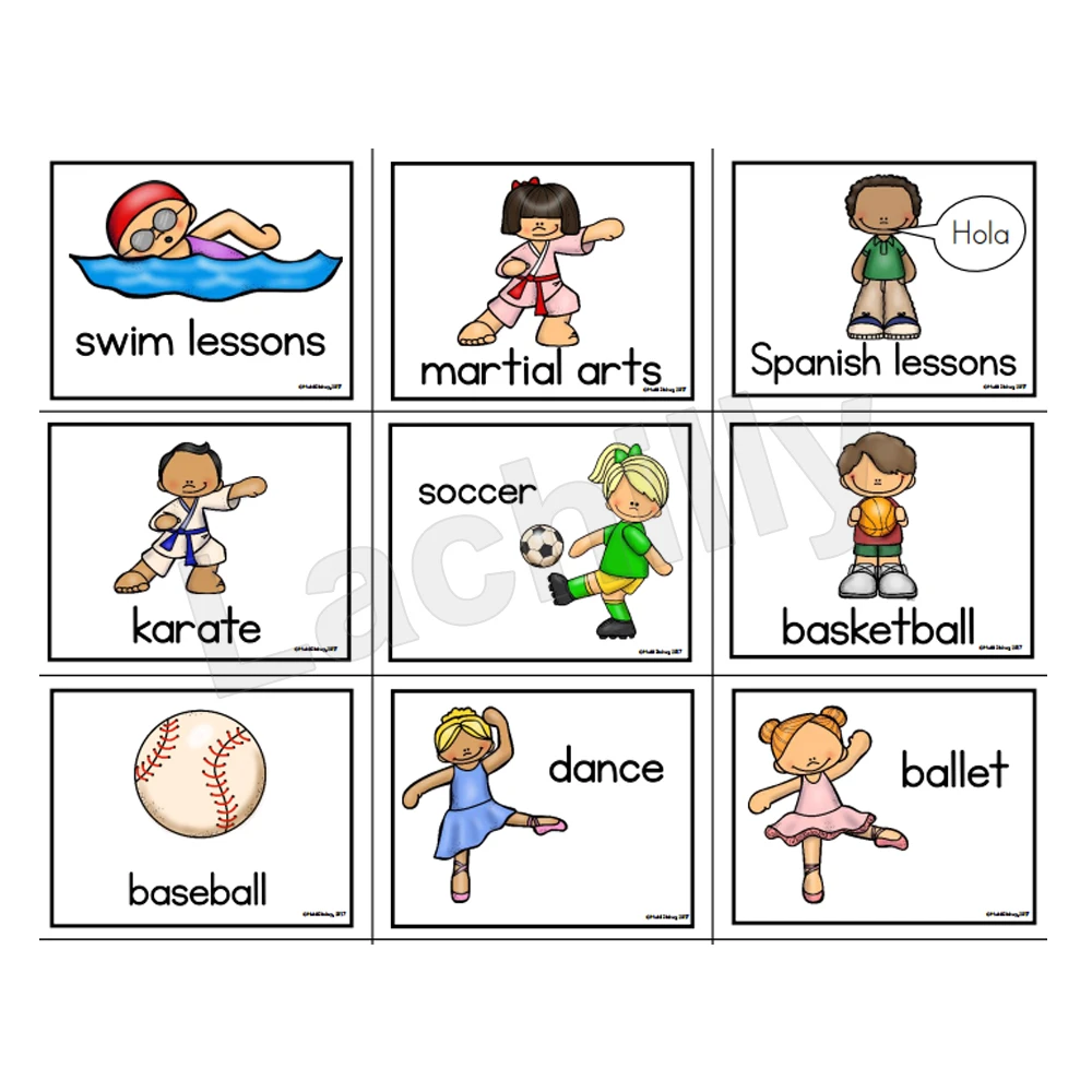 170+ Visual Schedule/Routine/Chore Chart for Kids Phonics Early Education Learning Toys English Cards Classroom Layout