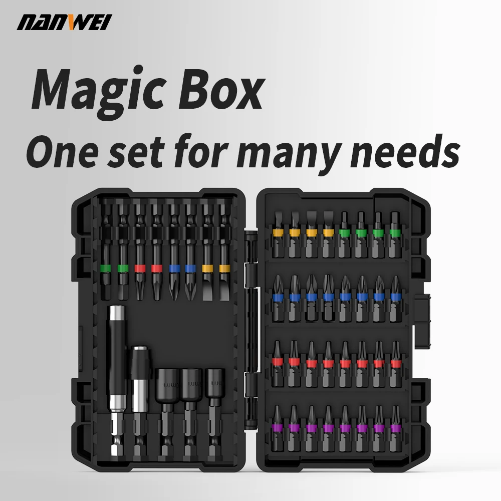 NANWEI Deluxe Screwdriver Case Home Work Screw Repair Kit Multifunction