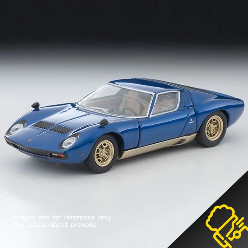 In Stock1:64 Miura SV blue alloy die-cast miniature simulation car model Creative Decorative item Festival gift