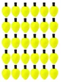 30pcs yellow