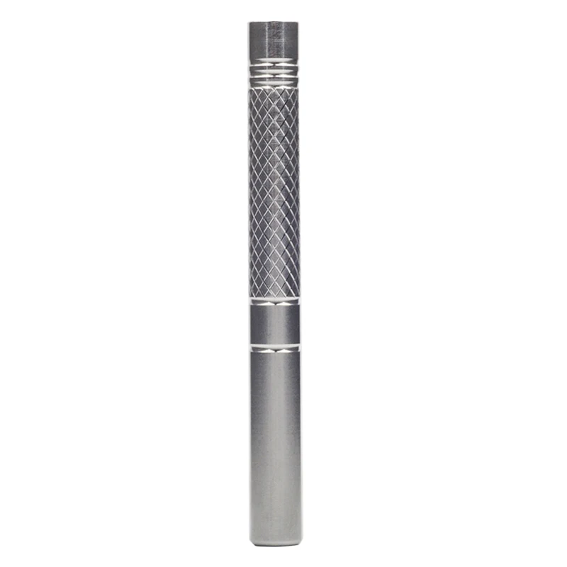 90mm Stainless Steel Dynavap Stem Knurled Hitter with Air Hole Flow