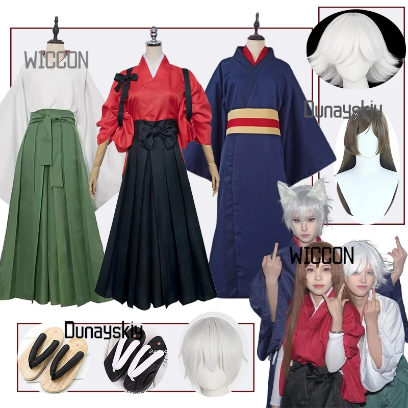 Kamisama Kiss: Hajimemashita Mizuki Tomoe ‌ Nanami Cosplay conjunto completo disfraces Cosplay pelucas kimono japonés fiesta escenario Halloween