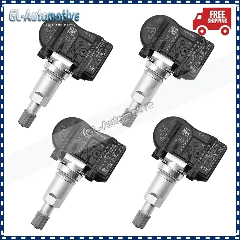 Set of (4) TPMS 6855539 Tire Pressure Sensor for BMW 1 2 3 4 i3 i8 X1 X2 X5 X6 Mini Countryman 6856209 3610 6881890