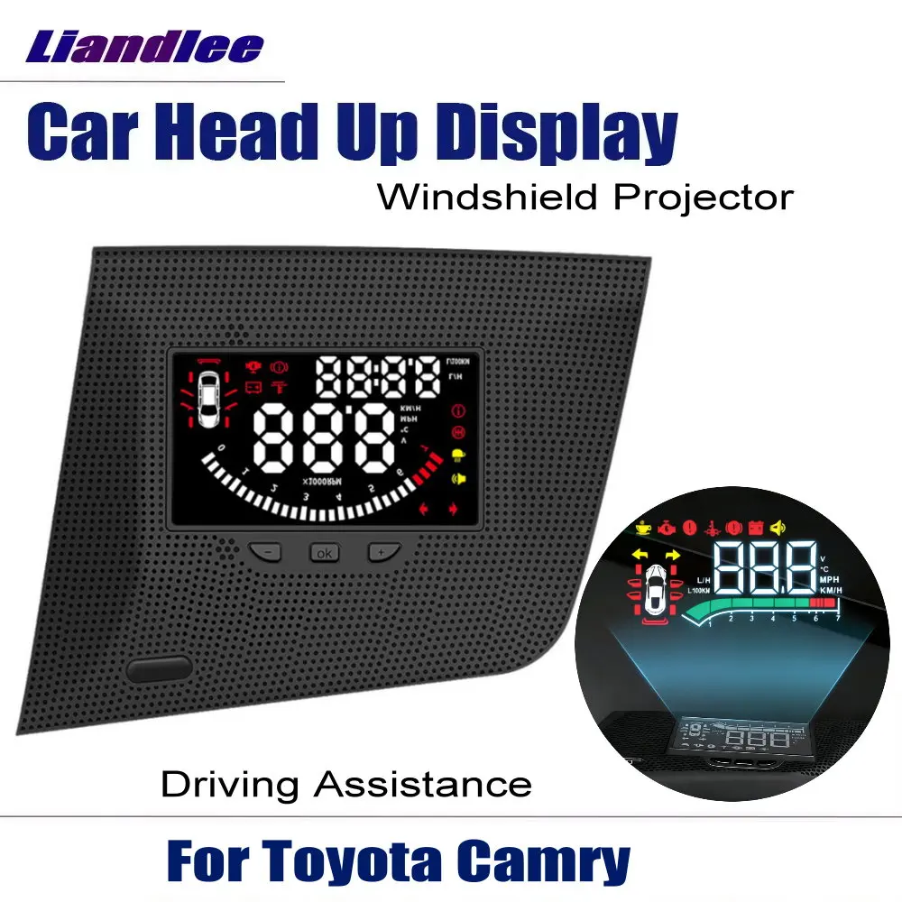 Car HUD Head Up Display For Toyota Camry XV70/XV80 2018-2025 Auto Windshield Projector Safe Driving LED Screen Accessories