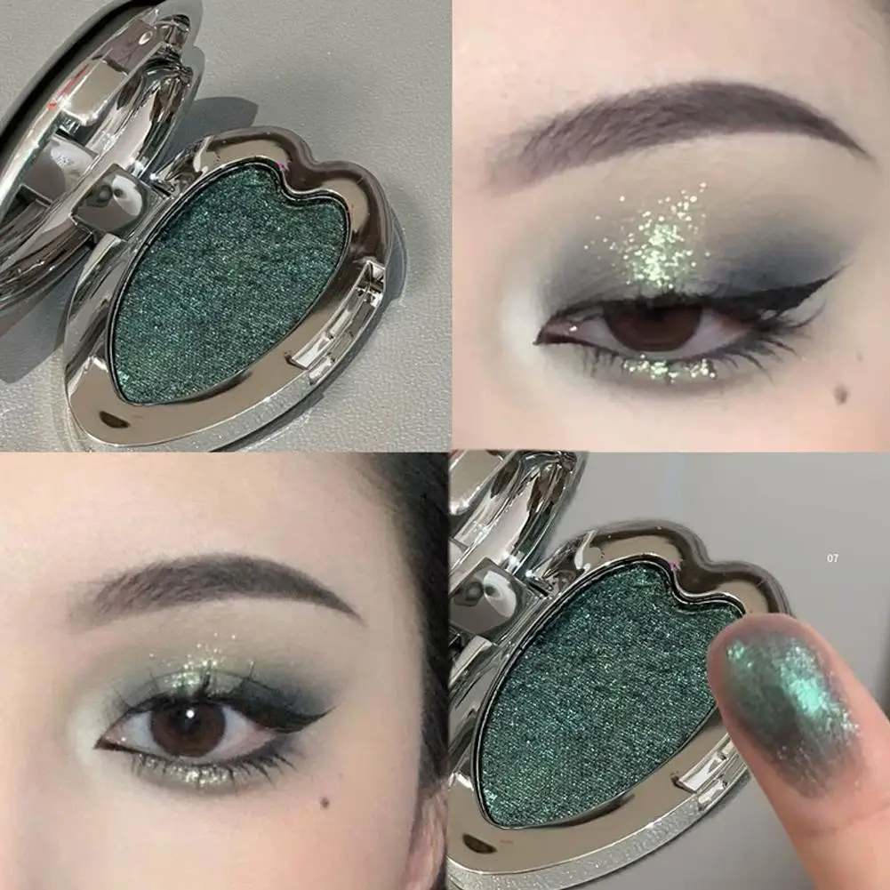 Dream core glitter camaleão sombra maquiagem de longa duração iluminando cintilante espumante suave sombra fina mackup