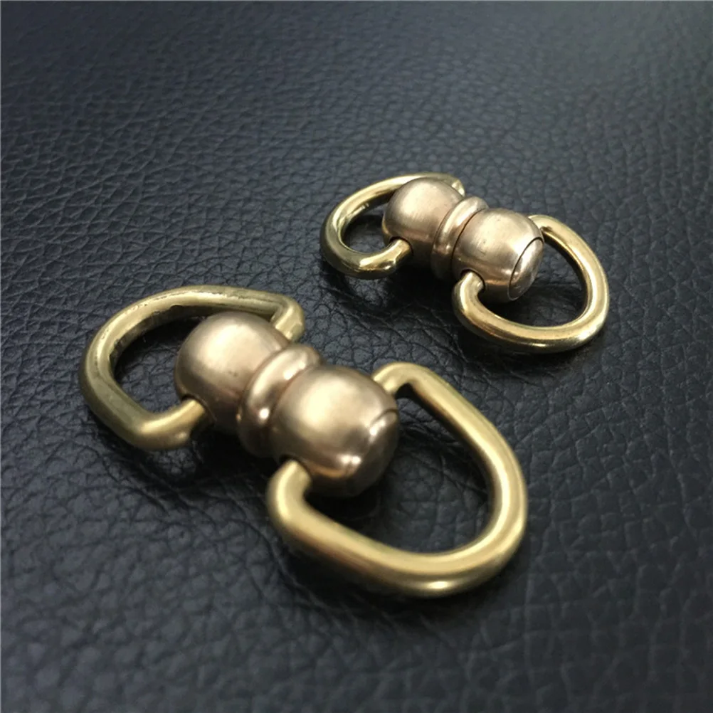 

10pcs Brass Eight-Character Linking Rings Durable Connection Adapter For Handbags Luggage Diy Accessories Swivels Handbag Rings