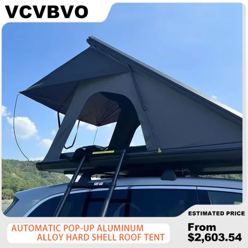 

Автоматическая всплывающая палатка из алюминиевого сплава с твердым корпусом на крыше автомобиля, решение для кемпинга и путешествий, водонепроницаемая, против комаров, низкая устойчивость к ветру