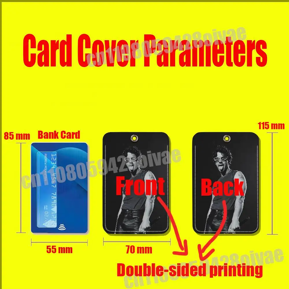 Actor J-Joe Jonas For ID Clips Credit Bank Campus Card Holder Cover Decoration PU Leather Keychain
