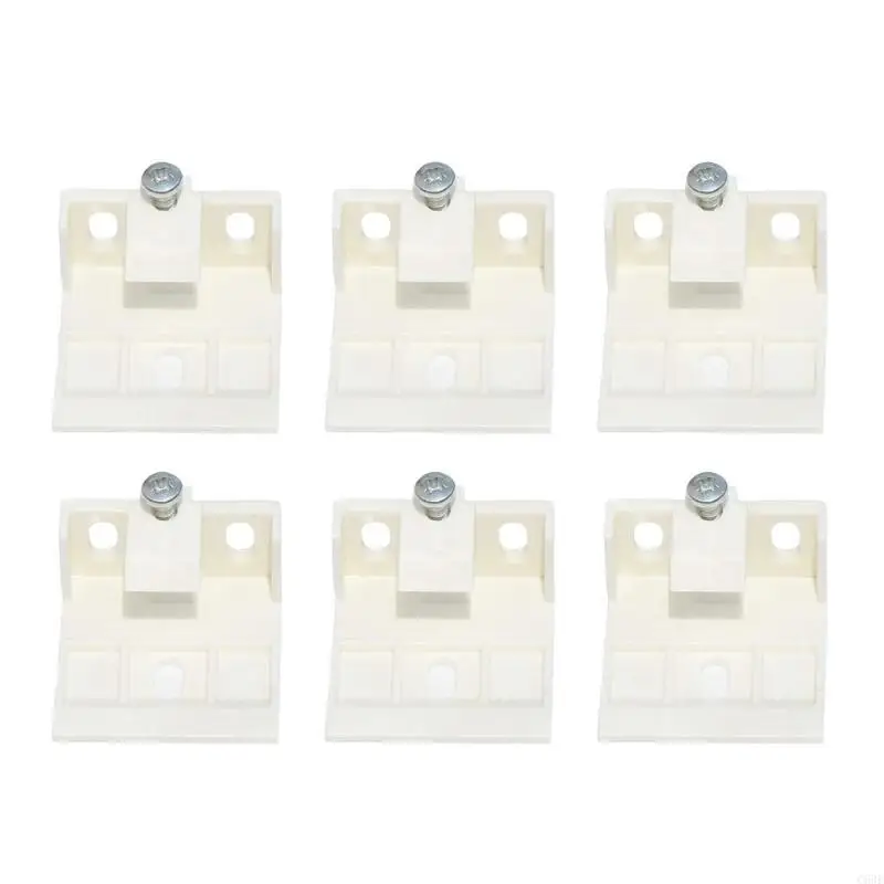 6 Pack Multipurpose Window Shade Brackets Accessory for 3/4Inch Blinds Offering High Support for Home Renovations