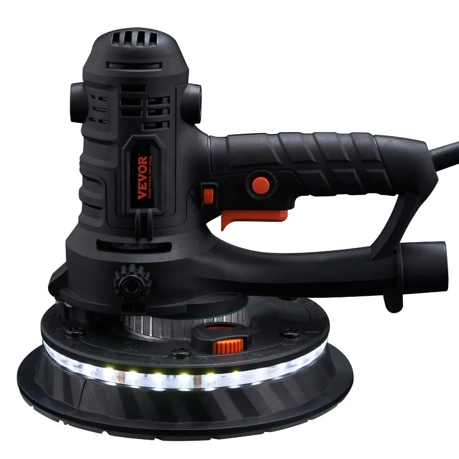 

Drywall Sander 800W Brush Motor 1200-2300RPM Variable Speed & Auto Vacuum