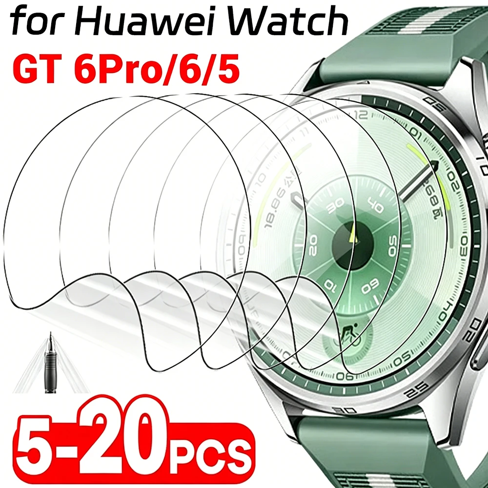 

5-20pcs for Huawei Watch GT6 GT5 41mm 46mm GT6 Pro Screen Protector Hydrogel Film Soft Full Cover Anti-Scratch Protective Film