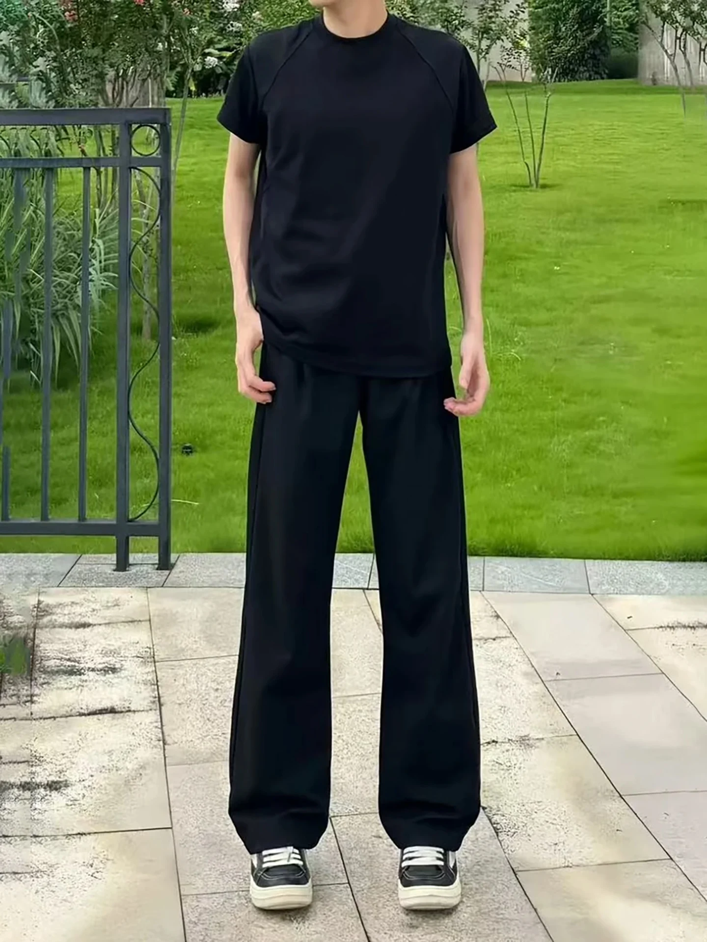 

American Sle Cleanfit Ice Silk Men's Summer Pants Long Straight Leg Micro Flared Pants Dra Feel Reed Le Knife