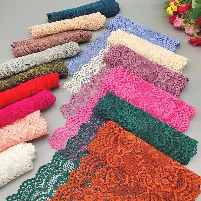 High Quality 1Yard Flower Pattern Fabric Ribbon Lace Trim Ribbon Diy Craft Fabric Lace Fabric for Dresses Materials Wholesale