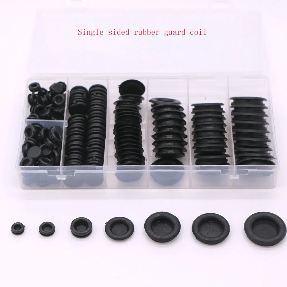 170PCS Boxed Single-sided Rubber Guard Coil, Outlet Ring, Coil Sealing Ring Set