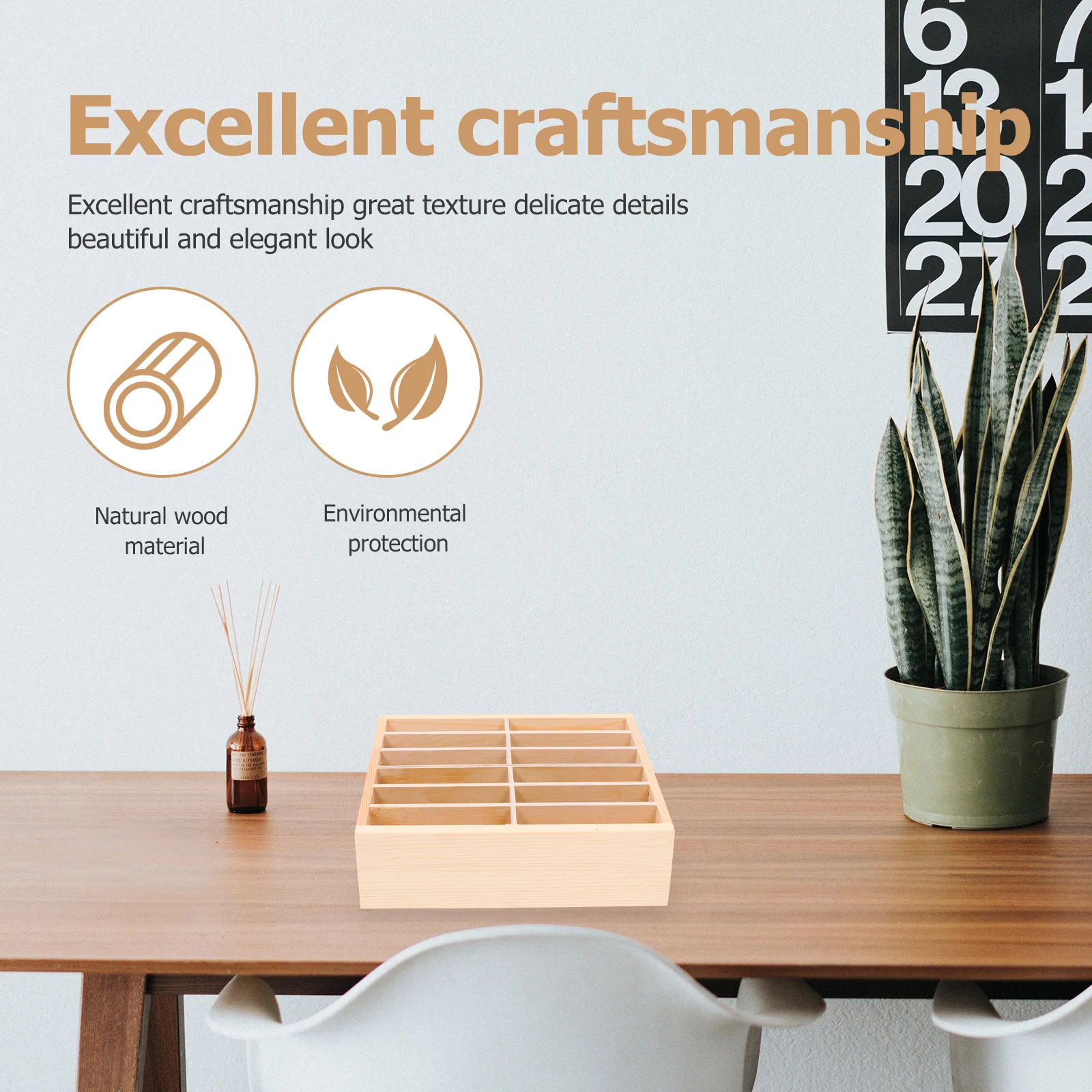 

12pcs Wooden Mobile Phone Storage Box Desktop ganizer Classroom Phone Holder Natural Wood Multi Grid Cellphone Rack for Office