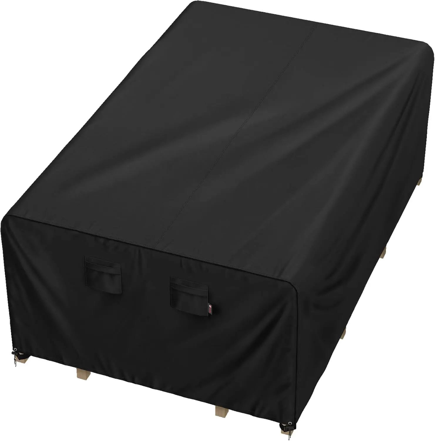 

Patio Furniture Cover 110x56 inch for 4x9 ft Table and Chairs, Heavy Duty Waterproof 600D Oxford
