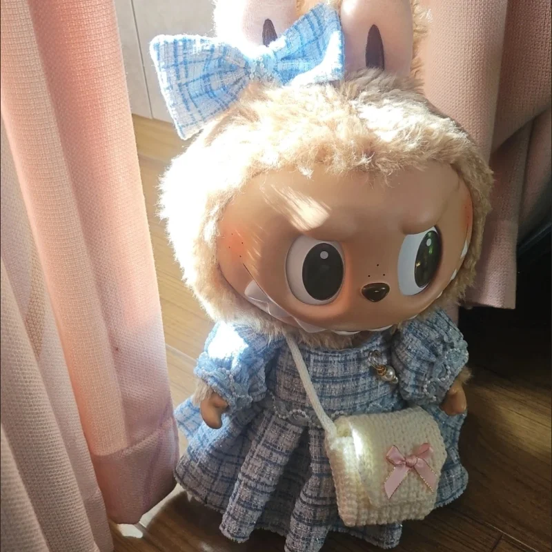 

New Hot 38cm Plush Doll'S Clothes Outfit Accessories For Labubu Idol For Mokoko Doll Sweetheart Dress Suit Bag Clothing Gifts