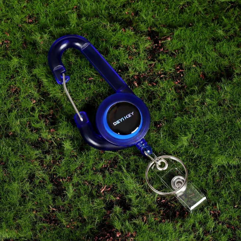 

1Pc Retractable Badge Reel Keychain Card Holder Clip Portable Anti-lost Badge Reels Pass Work Card Sleeve Clips