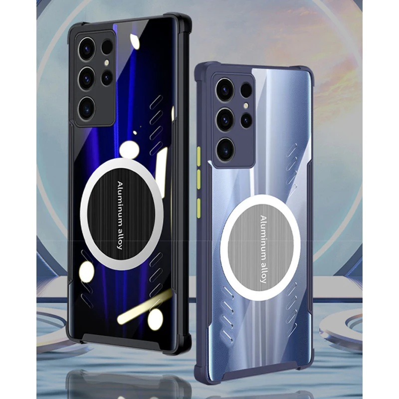 For Galaxy S23 Plus Graphene Vent Hole Case For Samsung S23 Ultra S23+ Heat Dissipation Breathable with Radiator Cooling Fan view 3