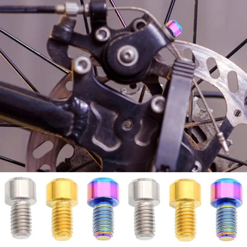 Bicycles Disc Brake Bolts Titanium Alloy Bicycles Disc Brake Bolts Brake Lever Screw High Strength Fastener Bolt Bicycles Spare