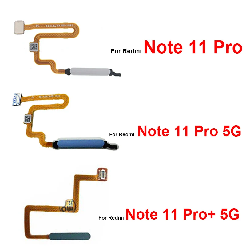 Cable flexible para Sensor de huella dactilar, piezas de cinta flexible para Xiaomi Redmi Note 11, 11 Pro, 11Pro Plus, 4G, 5G