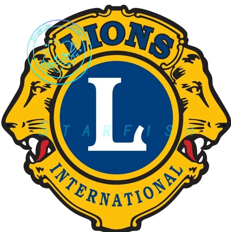 

Lion Club Vinyl Decal Sticker Window Car Vehicle Motorcycle Laptop Decoration Waterproof and Sunscreen