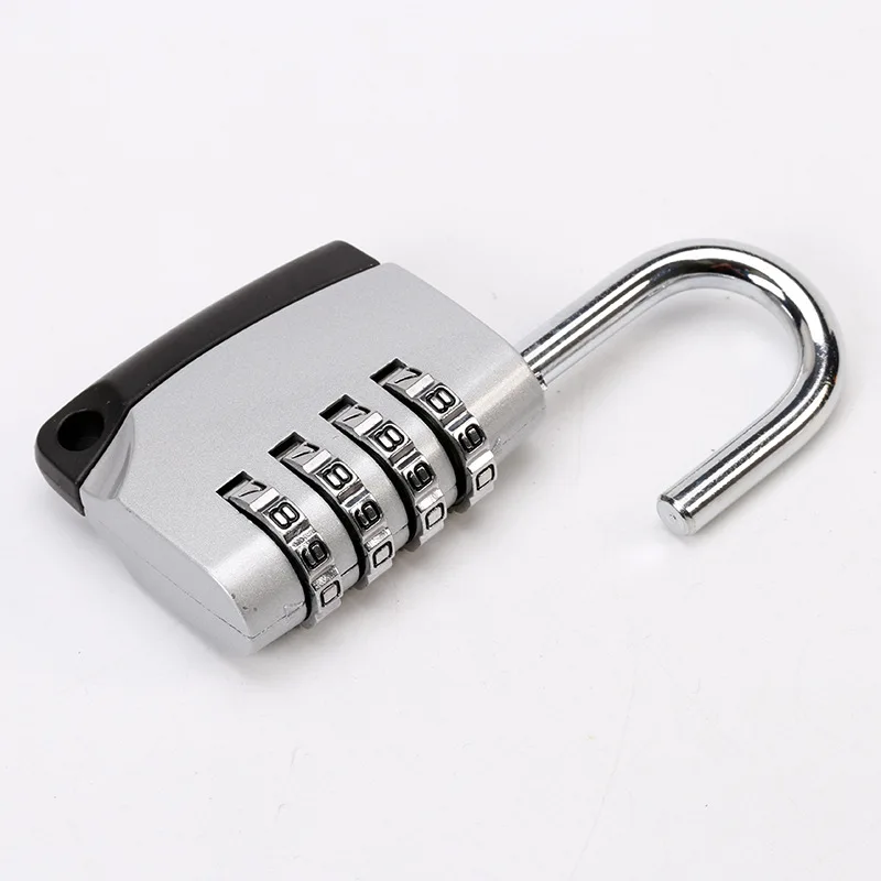 New Combination Lock aluminum alloy 4 Digit Anti Rust Padlock Set Weatherproof Padlock drawer Gate Outdoor Storage Lock