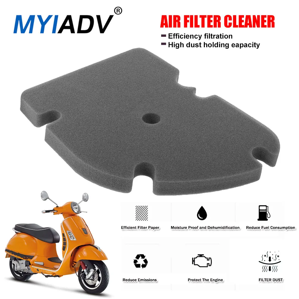 

Motorcycle Air Filter Cleaner For Vespa 250GT/GTS GTV 300GTV 250X8 125 X9 Evolution X-Evo 125GT 125GTV Intake Purification Clean