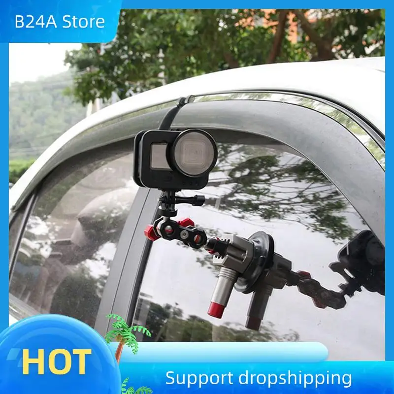 

B24A 2Pcs 3 Inch Car Photography Suction Cup First-Person Perspective Car Mount Suitable For Gopro Accessories Black