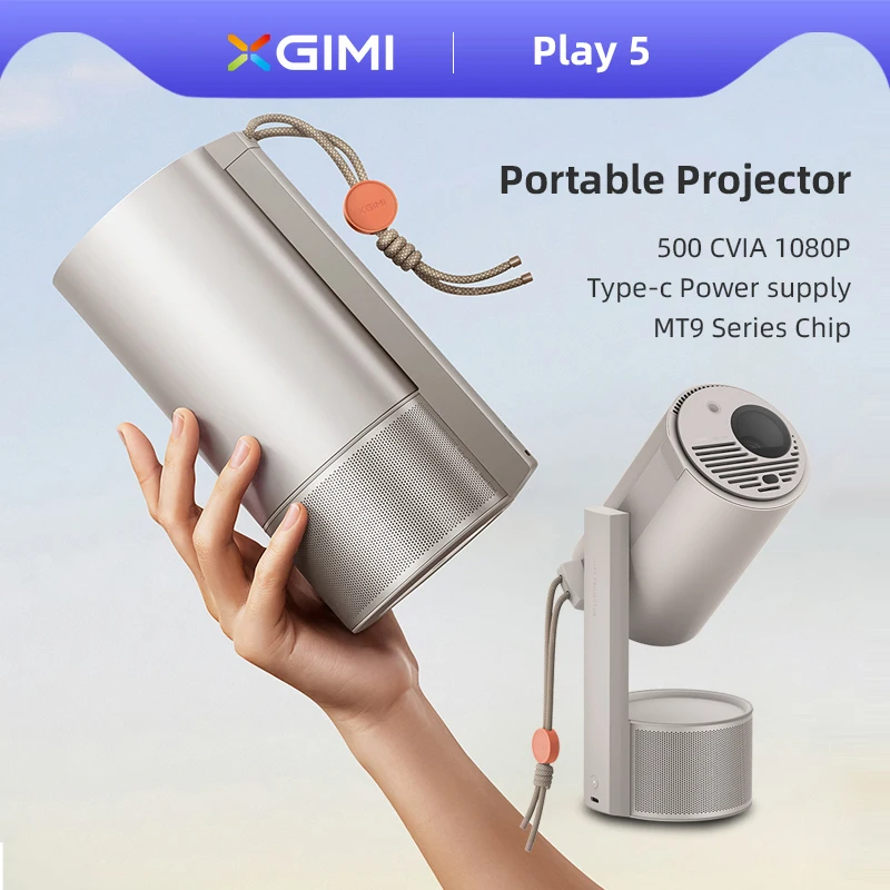 XGIMI Play 5 Full HD 1080P Projector Mini Portable Outdoor Beamer Home Theater 3D Wifi Cinema Bluetooth Type-C Power Supply