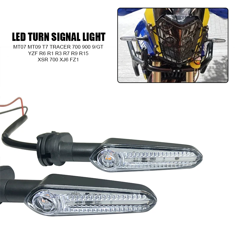 Front&Rear Indicator Directional Flasher Lamps Turn Signal Light Fit For YAMAHA MT07 MT03 MT09 Tracer MT-07 MT-09 Motorcycle