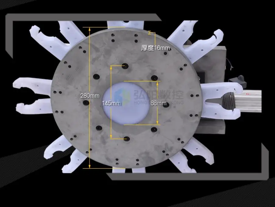 ISO30 BT30 HSK CNC Automatic Tool Change ATC Round Tool Library ATC Spindle Tool Holder Claw Support 8 10 12 Cutter Head